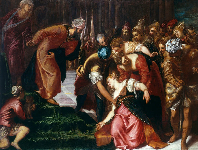 Estera przed Assuero - Jacopo Tintoretto
