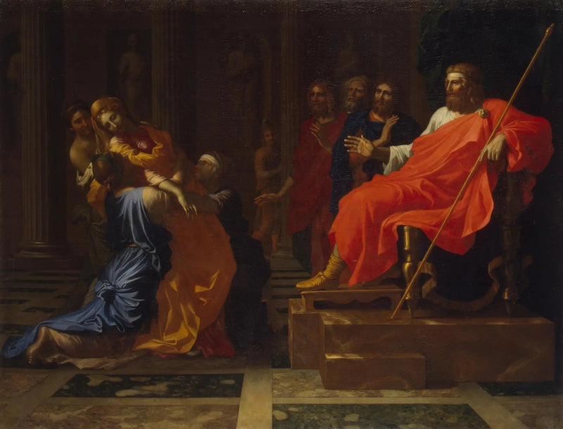 Estera przed Asuero - Nicolas Poussin