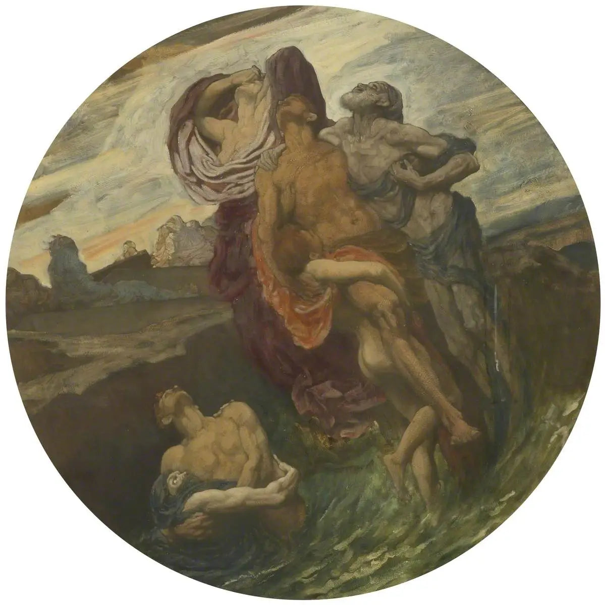 Et la mer rendit ses morts (étude) - Frederic Leighton - Alpha Reproduction