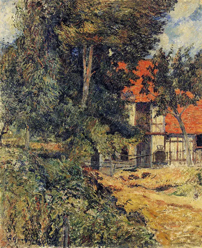 Stajnia koło Dieppe II, czyli Chatka w Normandii I - Paul Gauguin