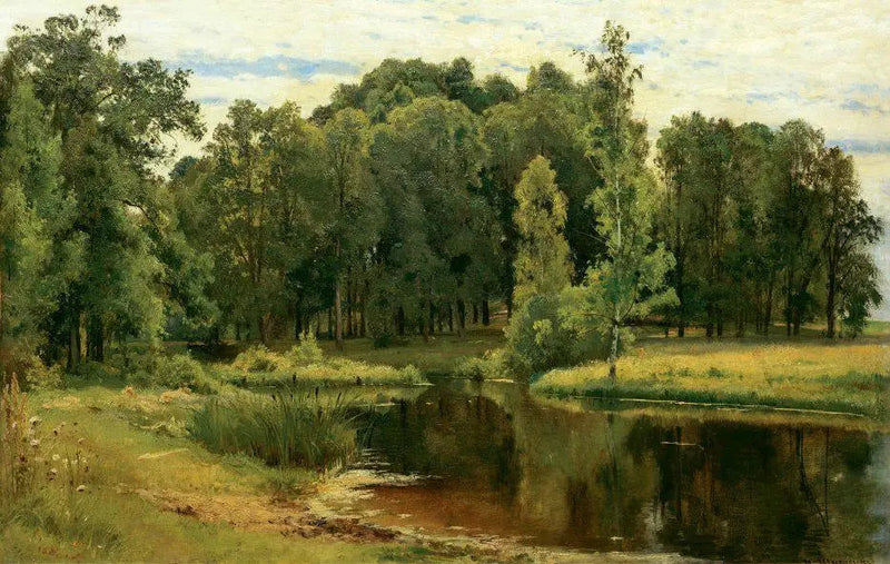 Staw w dawnym parku - Ivan Chichkine