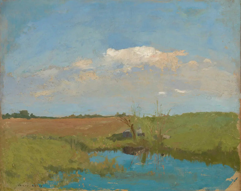 Staw w Landach - Odilon Redon