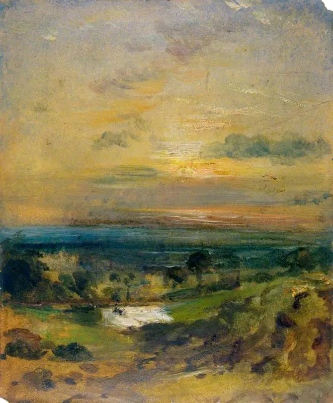 Staw Branch Hill, wieczór - John Constable