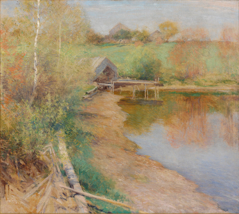 Staw młyna - Willard Metcalf