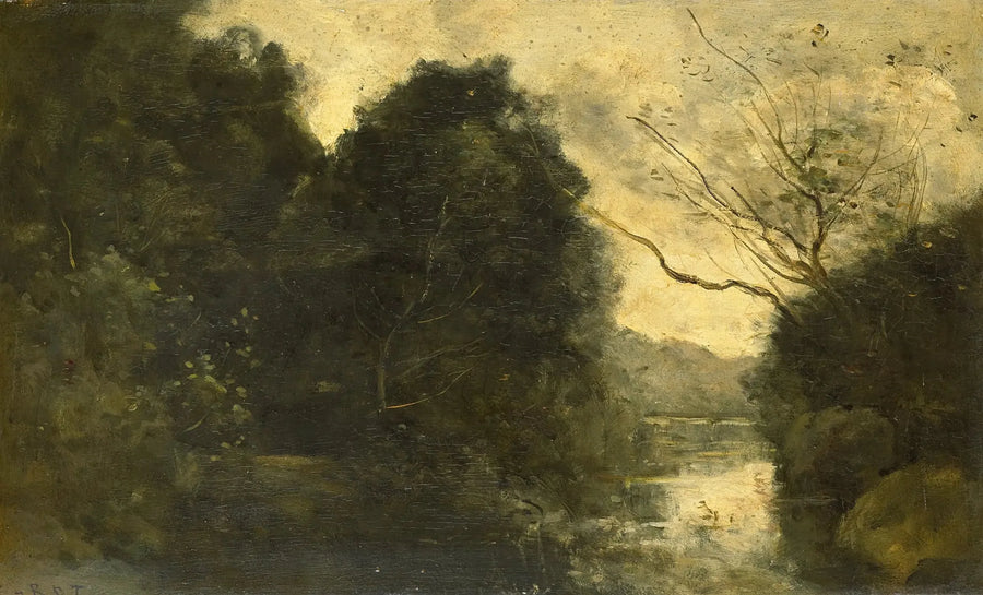 Staw leśny - Jean-Baptiste Camille Corot