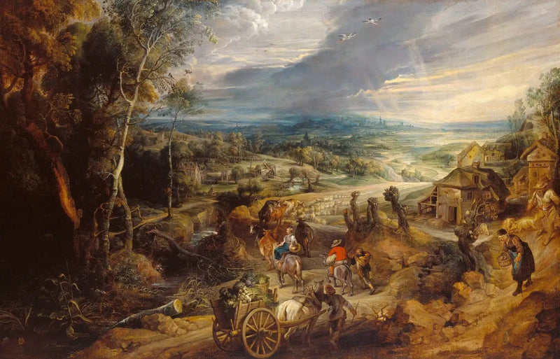 Lato: rolnicy idą na targ - Peter Paul Rubens