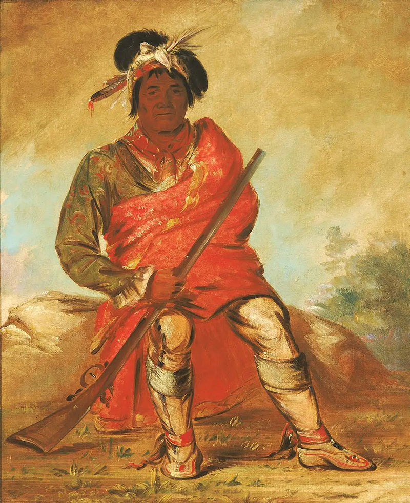 Eteh-ée-fix-e-co, Jeleń bez serca, szef - George Catlin