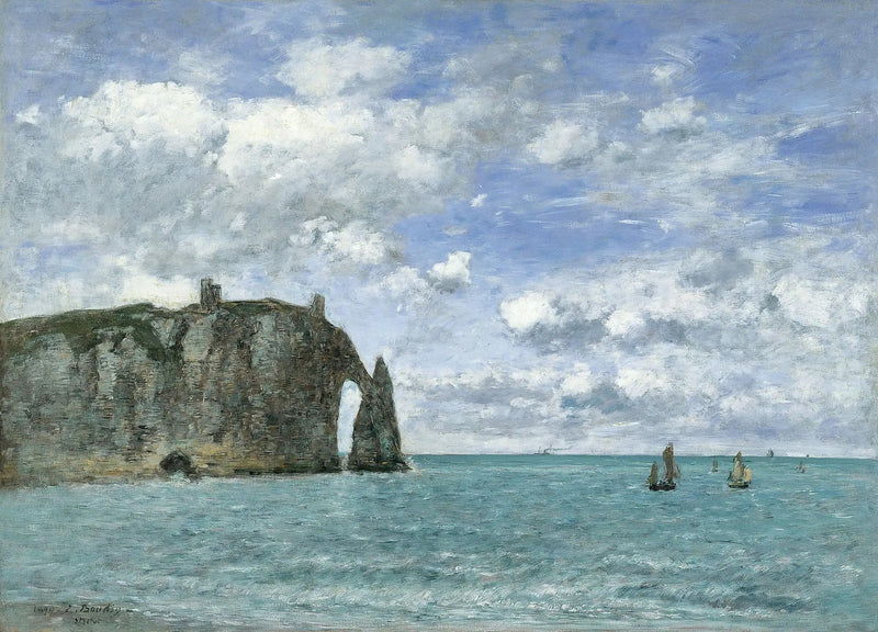 Étretat. Klif d'Aval - Eugène Boudin