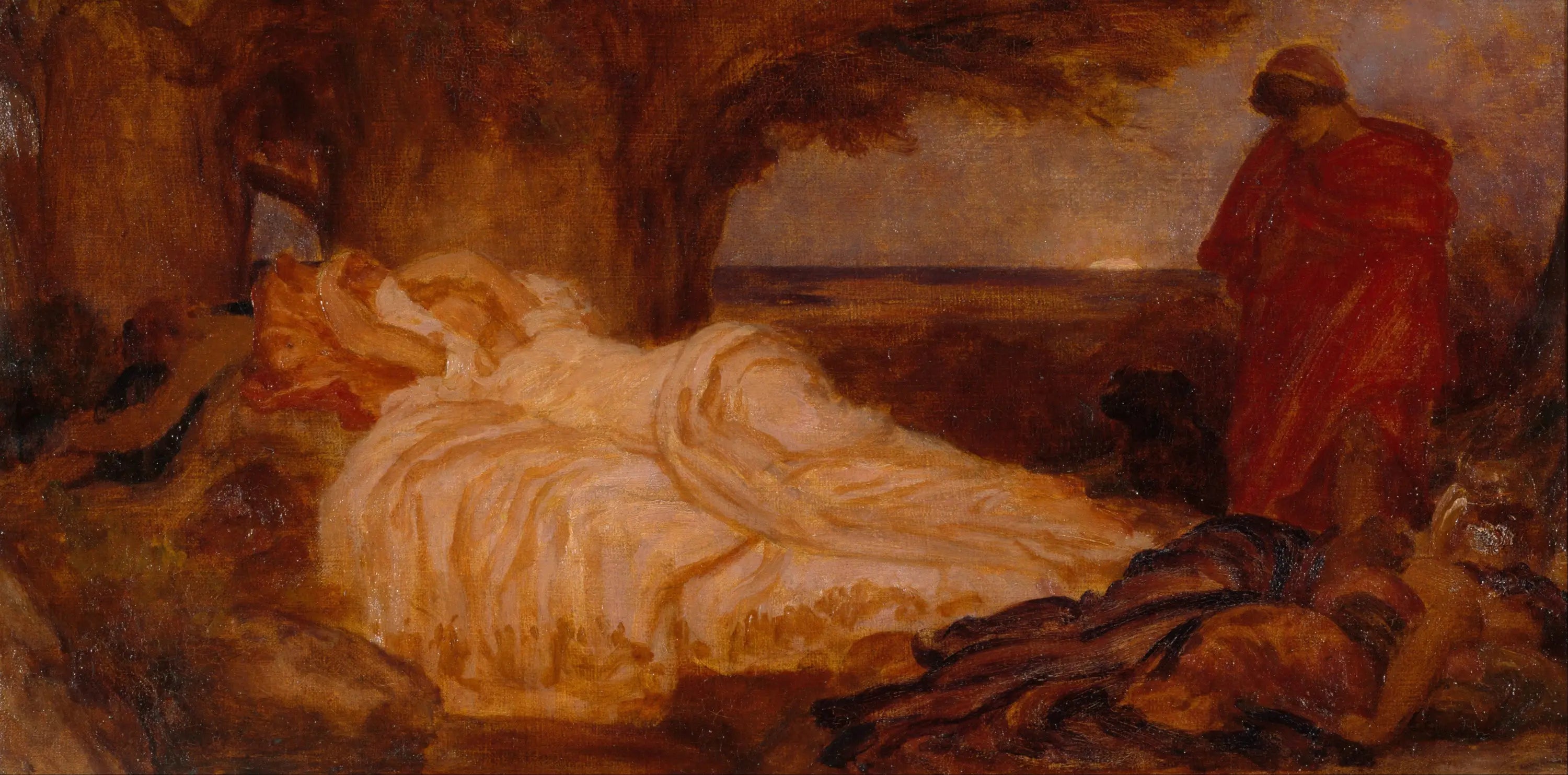 Étude de couleur pour « Cymon et Iphigénie » - Frederic Leighton - Alpha Reproduction