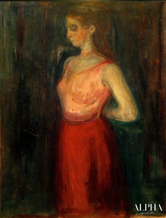 Étude de modèle - Edvard Munch - Reproductions de tableaux et peintures haut de gamme