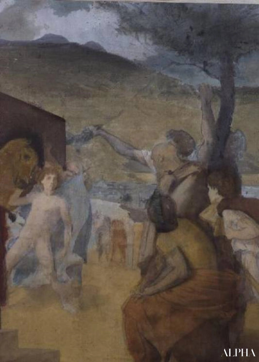 Étude pour une peinture classique - Edgar Degas - Reproductions de tableaux et peintures haut de gamme