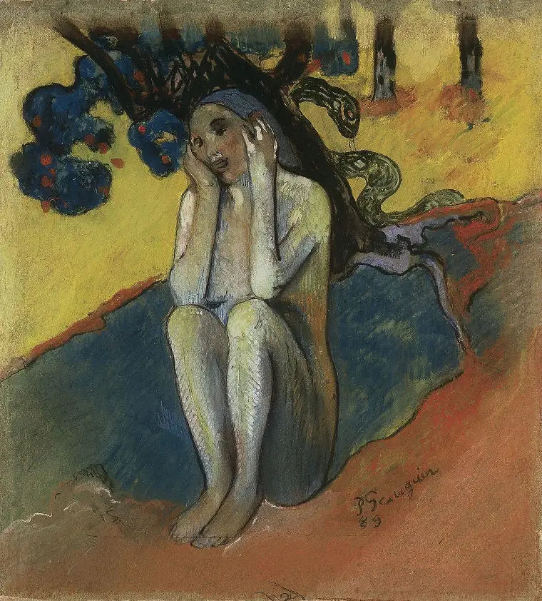 Reproduction du tableau « Ève bretonne - Paul Gauguin » par Alpha Reproduction en peinture à l’huile