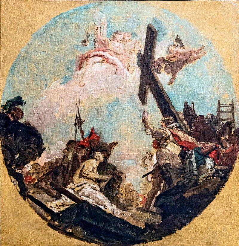 Wznioszenie Krzyża i Świętej Heleny - Giovanni Battista Tiepolo