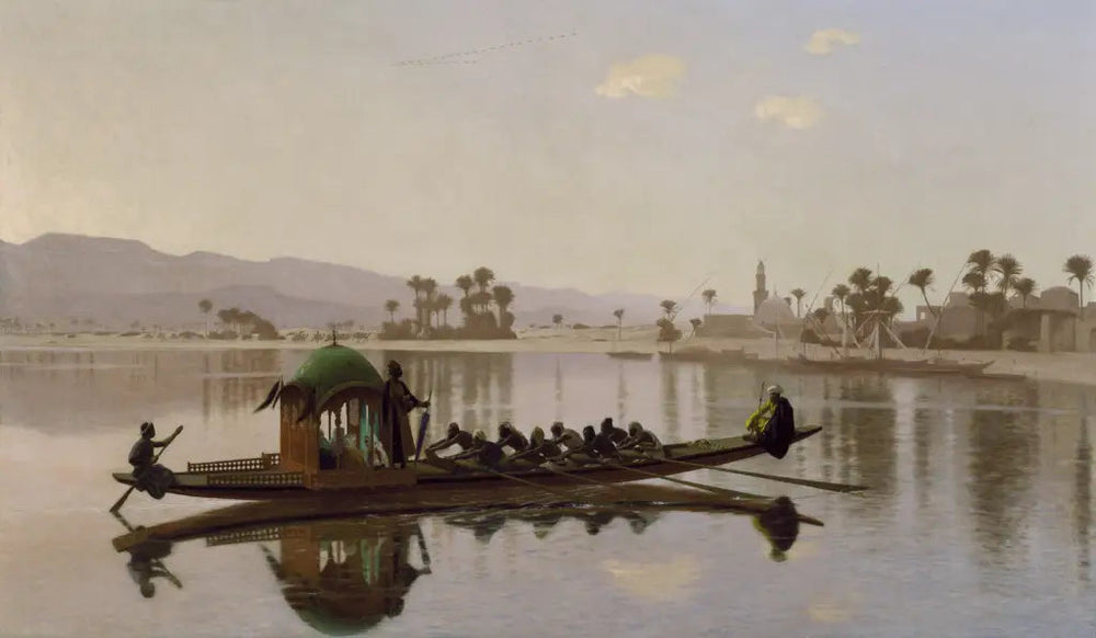 Reproduction du tableau « Excursion du Harem - Jean-Léon Gérôme » par Alpha Reproduction en peinture à l’huile