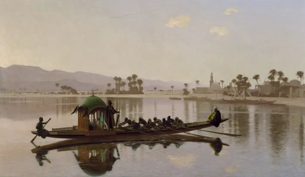 Reproduction du tableau « Excursion du Harem - Jean-Léon Gérôme » par Alpha Reproduction en peinture à l’huile