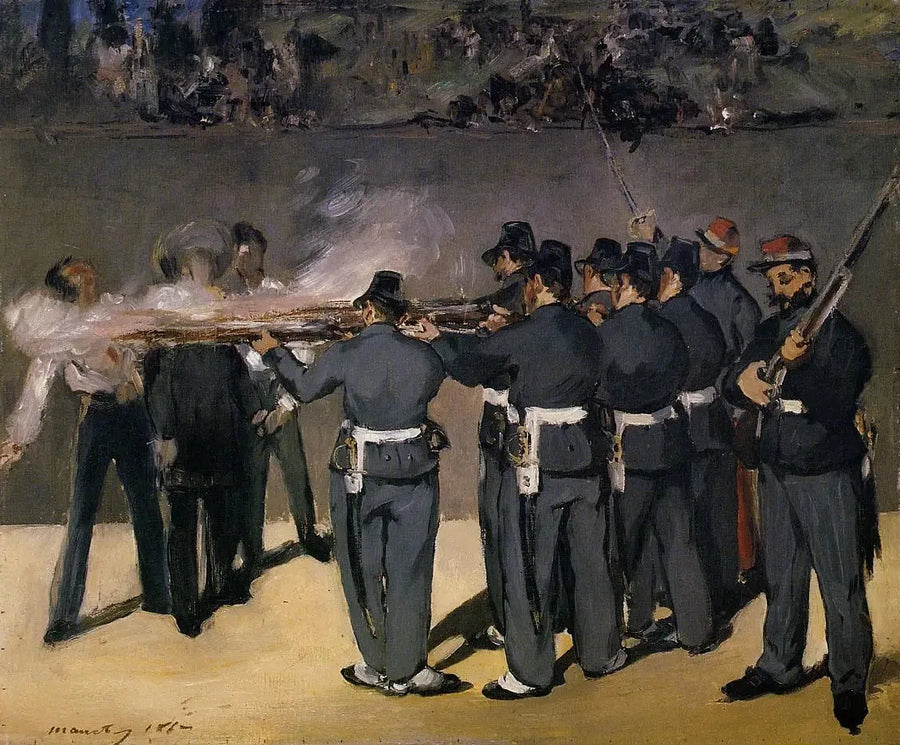 Egzekucja cesarza Maksymiliana z Meksyku - Édouard Manet