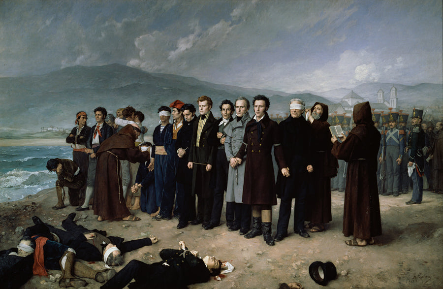 L'Exécution de Torrijos et de ses compagnons sur la place de Malaga - Antonio Gisbert