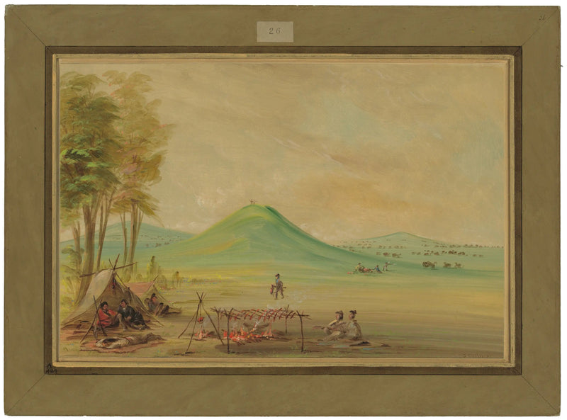 Wyprawa na pastwisku w Teksasie. Kwiecień 1686 - George Catlin