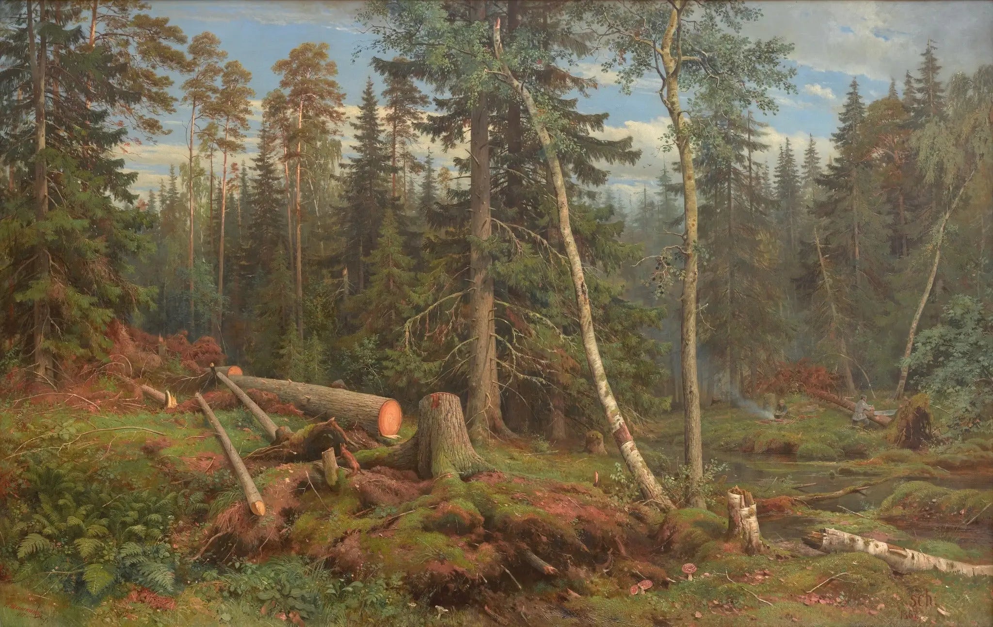 Exploitation forestière - Ivan Chichkine - Alpha Reproduction