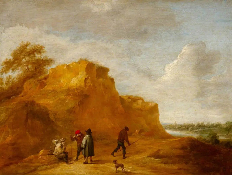 Wydma piaskowa i postacie - David Teniers Młodszy