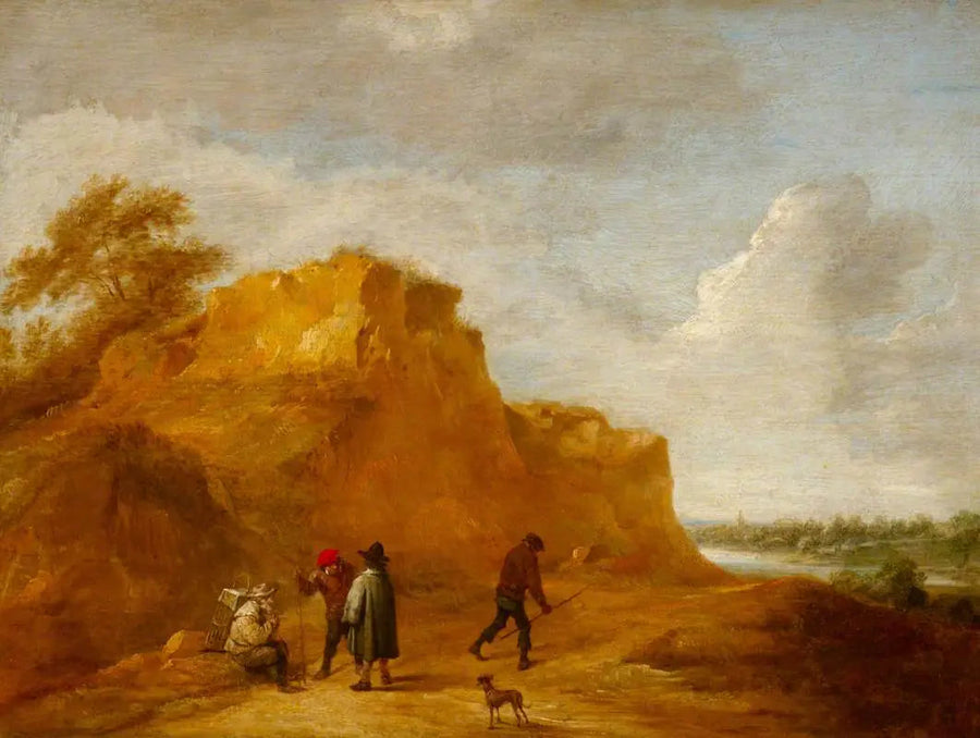 Wydma piaskowa i postacie - David Teniers Młodszy