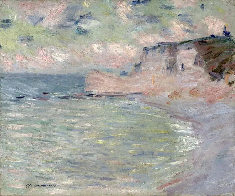 Falaise i Brama Amont, poranny efekt - Claude Monet