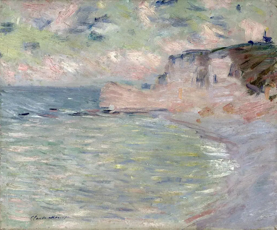 Falaise i Brama Amont, poranny efekt - Claude Monet