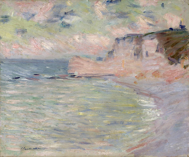 Cliff i Porte d'Amont, efekt poranny W1011 - Claude Monet