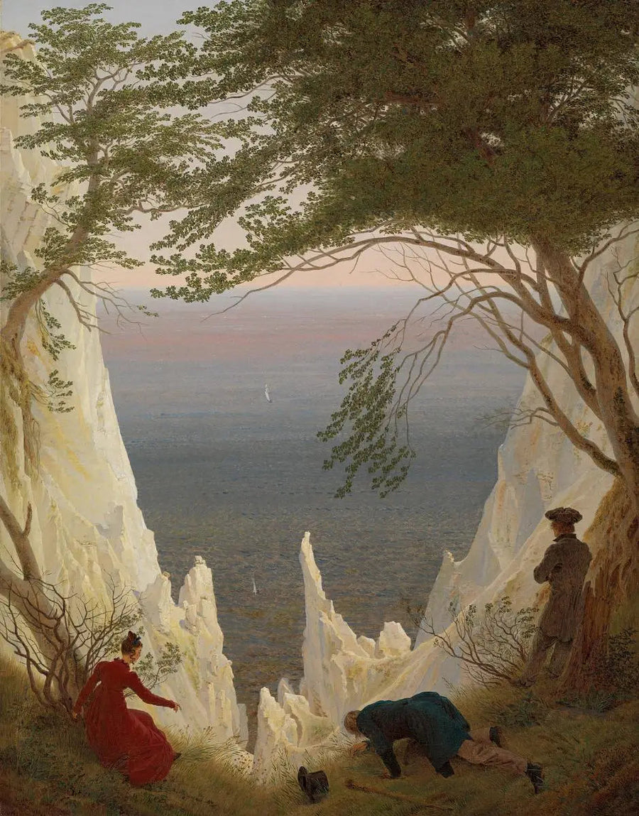 Klify kredowe na wyspie Rugia - Caspar David Friedrich