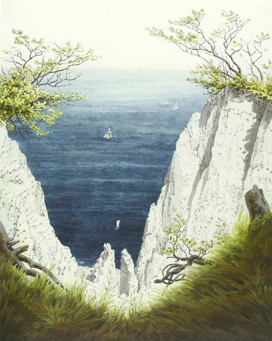 Klify kredowe na wyspie Rugia - Caspar David Friedrich