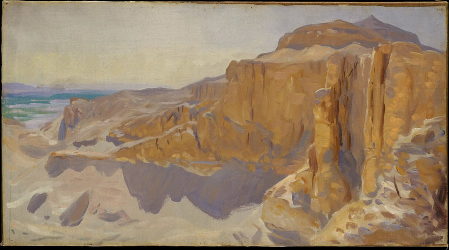 Klify Deir el-Bahri, Egipt - John Singer Sargent