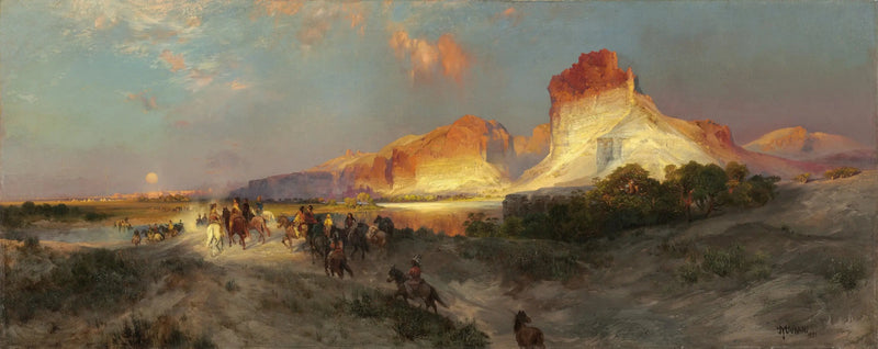 Klify Green River, Wyoming - Thomas Moran