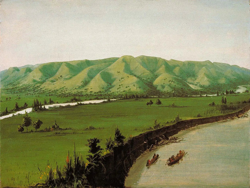 Klify Nishnabottana, 1070 mil od Saint-Louis - George Catlin