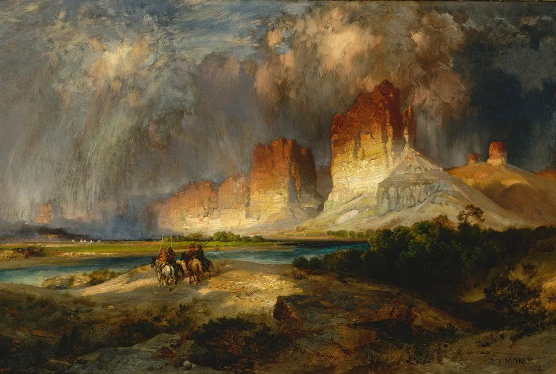 Klify na górskim Colorado, terytorium Wyoming - Thomas Moran