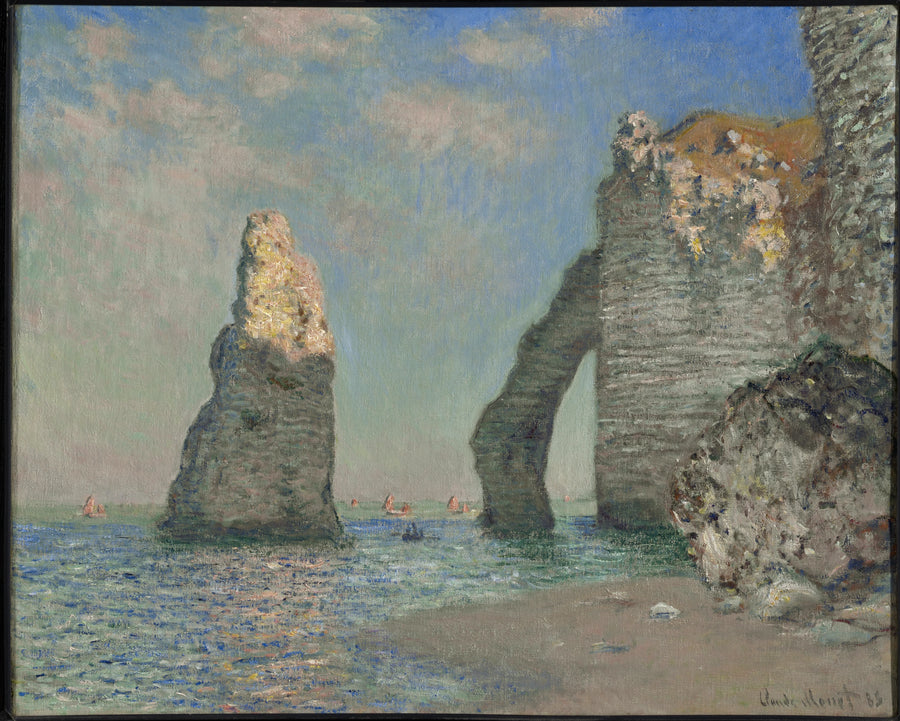 Klify w Étretat - Claude Monet