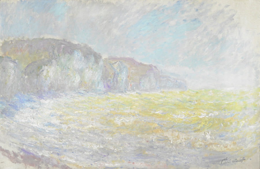Klify Pourville, wzburzone morze - Claude Monet