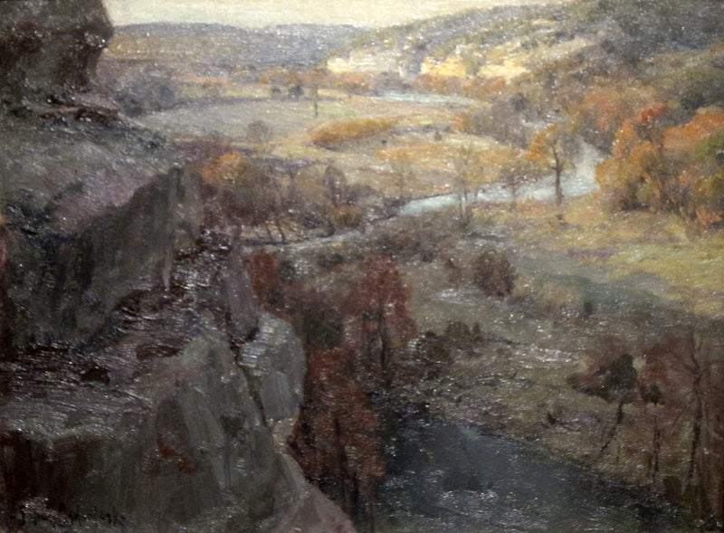 Klify nad rzeką Guadalupe, 27 kilometrów powyżej Kerrville, Teksas - Julian Onderdonk
