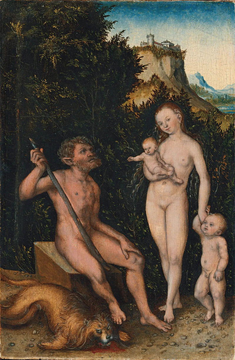 Rodzina dzikich mężczyzn - Lucas Cranach Starszy