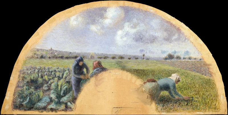 Uchwyt wentylatora: Zbieracze kapusty - Camille Pissarro