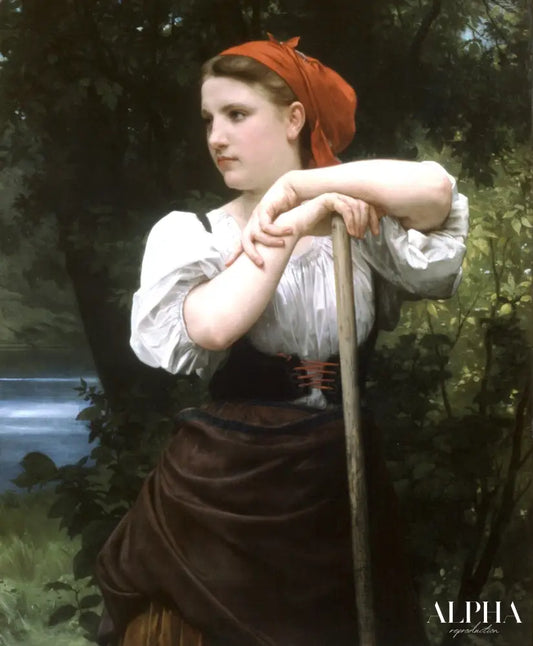 Faneuse - William Bouguereau - Reproductions de tableaux et peintures haut de gamme