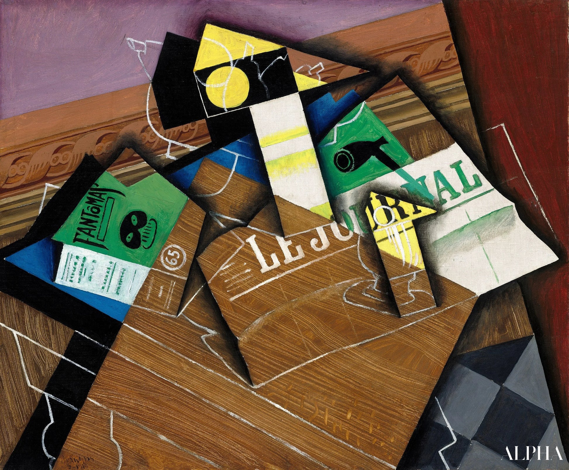 Fantômas - Juan Gris - Reproductions de tableaux et peintures haut de gamme