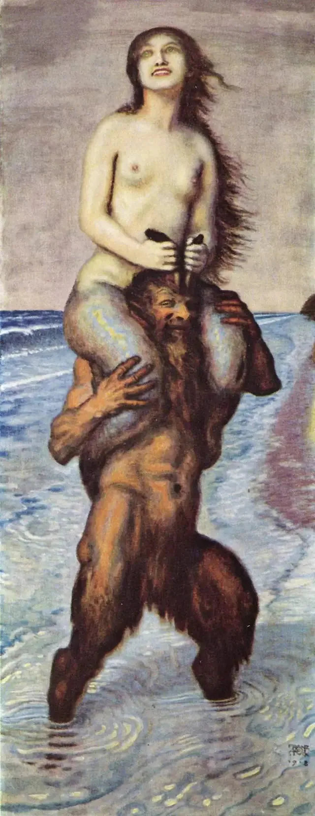 Fauna i Syrena - Franz von Stuck