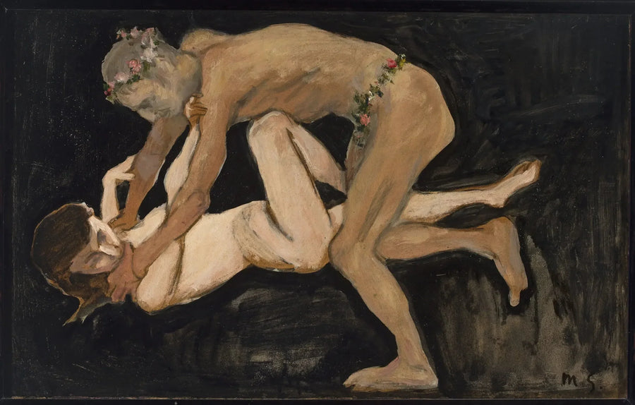 Fauna i dziewczyna. - Max Slevogt