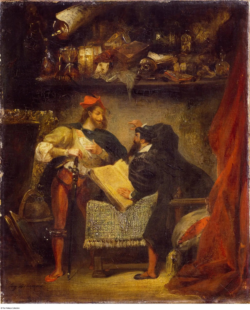 Faust i Mefistofeles - Eugène Delacroix