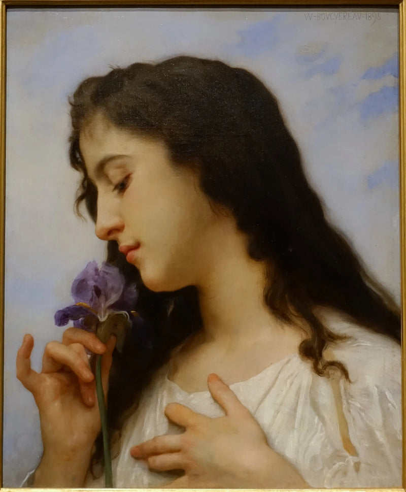 Kobieta z irysem - Bouguereau