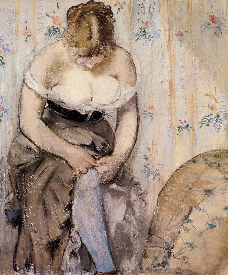 Kobieta w podwiązce - Édouard Manet