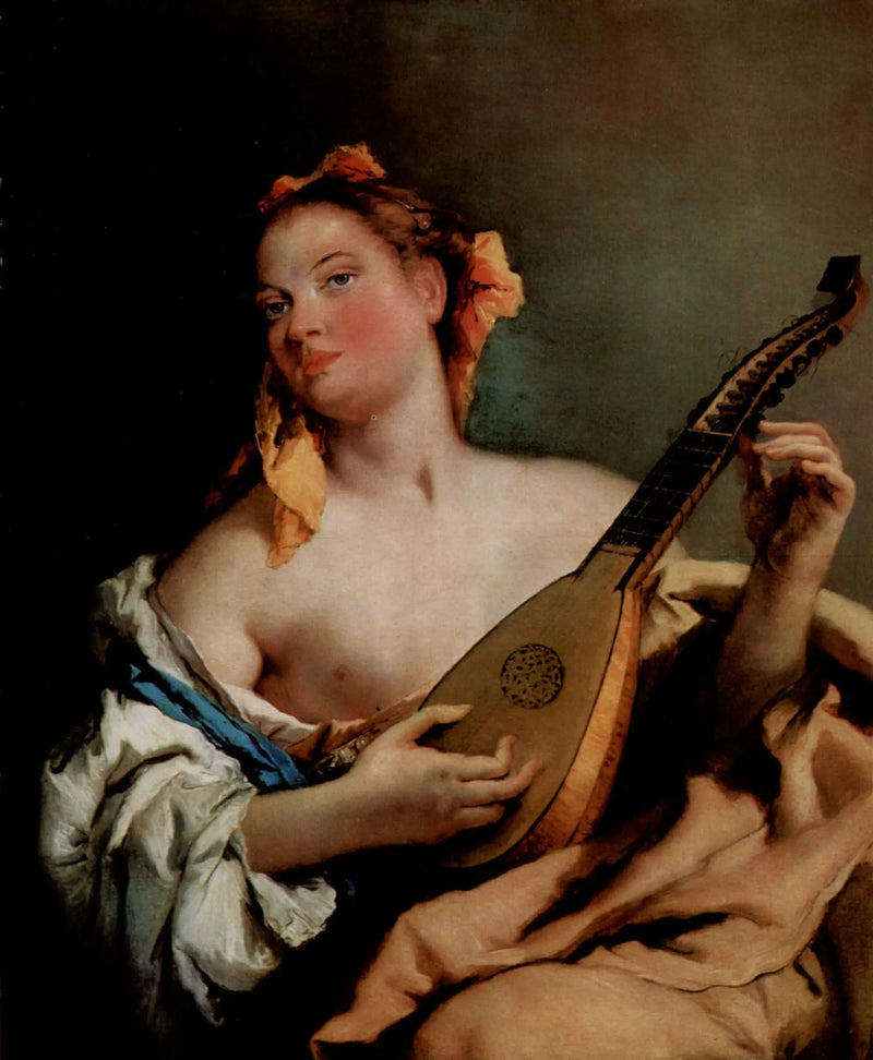Kobieta z mandoliną - Giovanni Battista Tiepolo