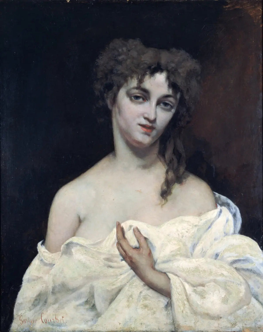 Kobieta z nagim biustem - Gustave Courbet