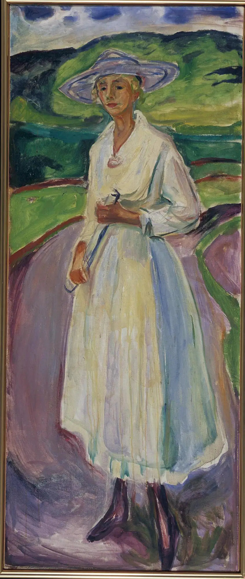 Kobieta w białej sukni - Edvard Munch