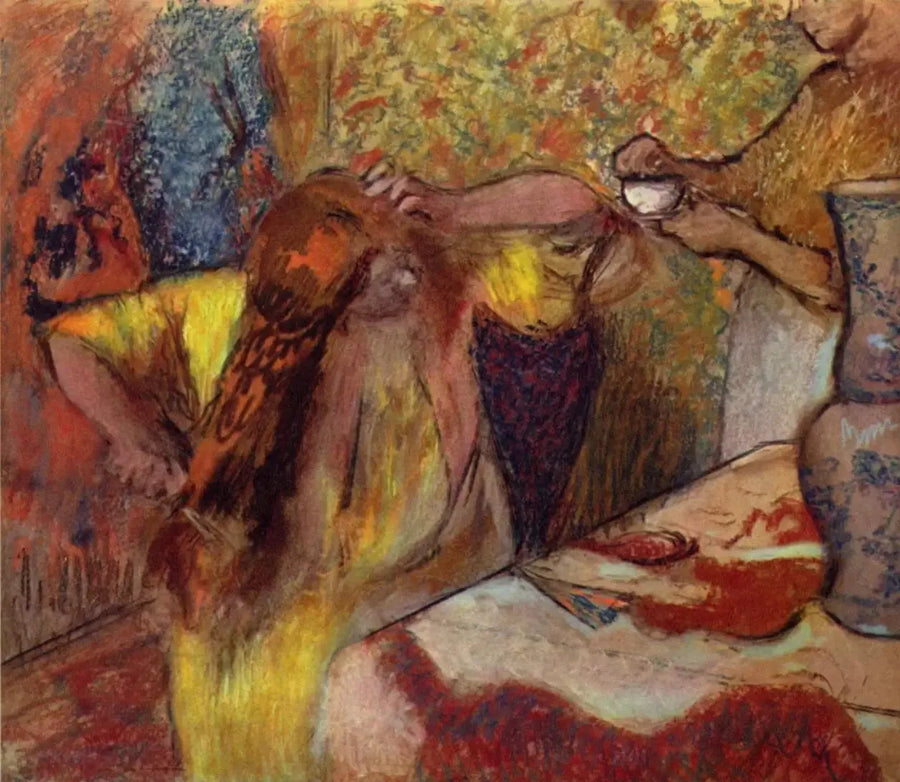Kobieta przy toaletce - Edgar Degas